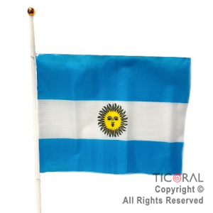 BANDERA TELA ARGENTINA 14X19CM (PACK X  12 unid)